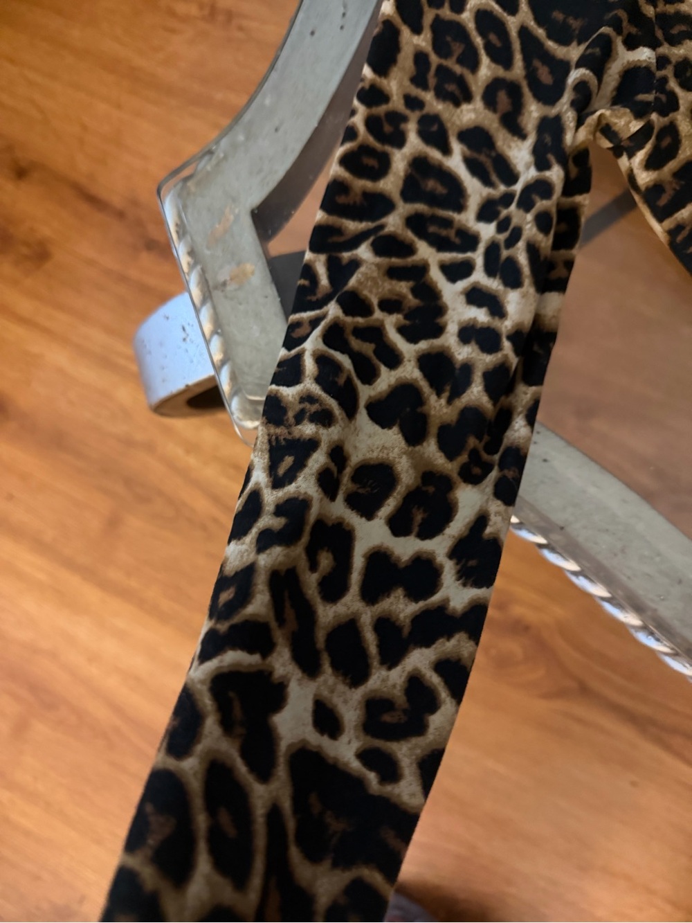 Temptations Leopard Print Long-Sleeve Bodysuit - Black & Tan - Picture 3 of 4